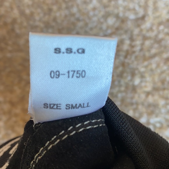 New SSG black cowboy leather roping glove right hand size small - Picture 7 of 8